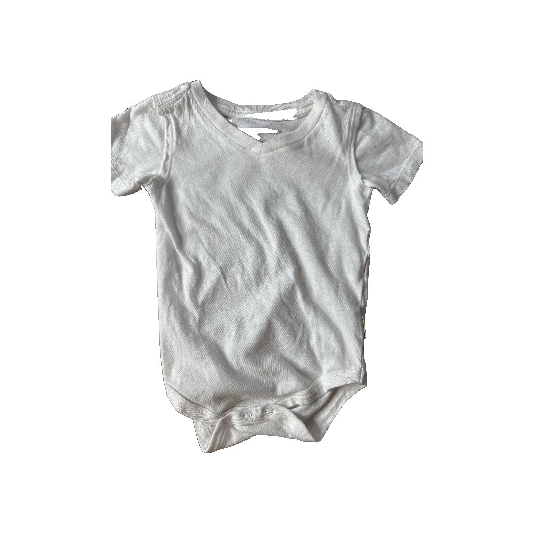 Burt's Bees Unisex White Onesie Size: 6-9 months White