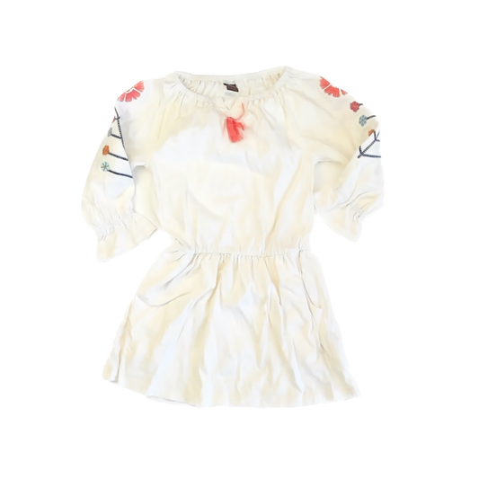 Tea Collection Girls White Dress Size: 5T White
