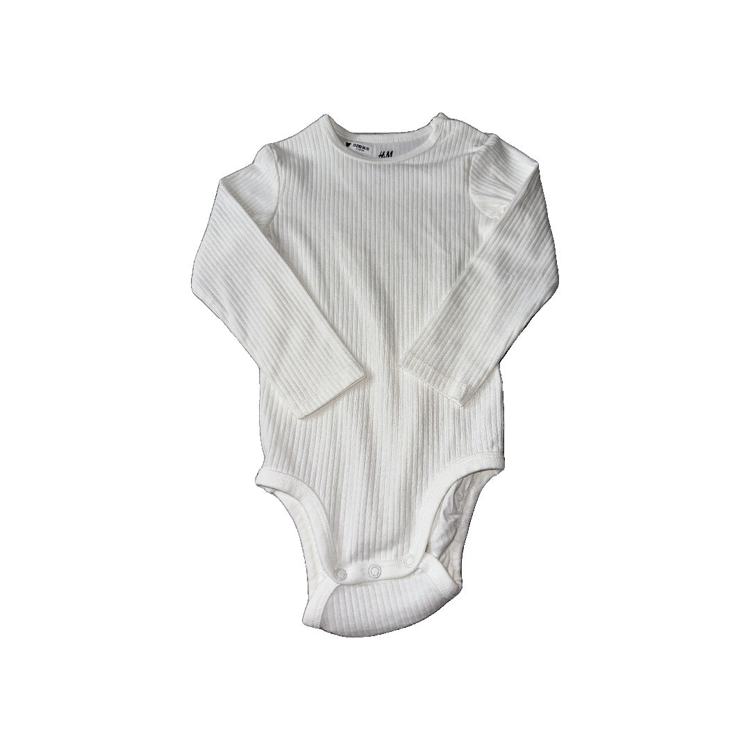 H&M Unisex White Onesie Size: 2T White