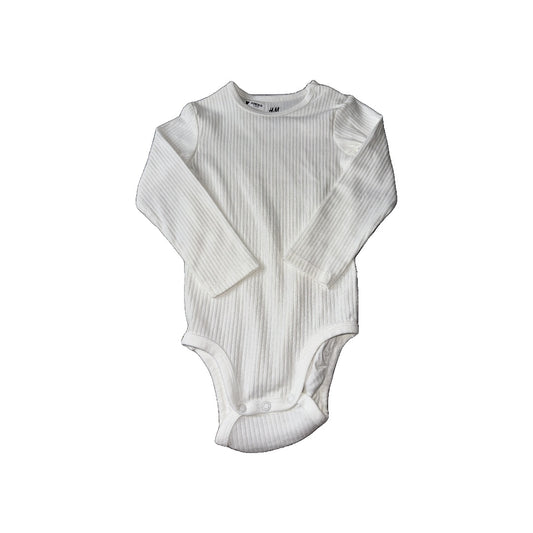 H&M Unisex White Onesie Size: 2T White