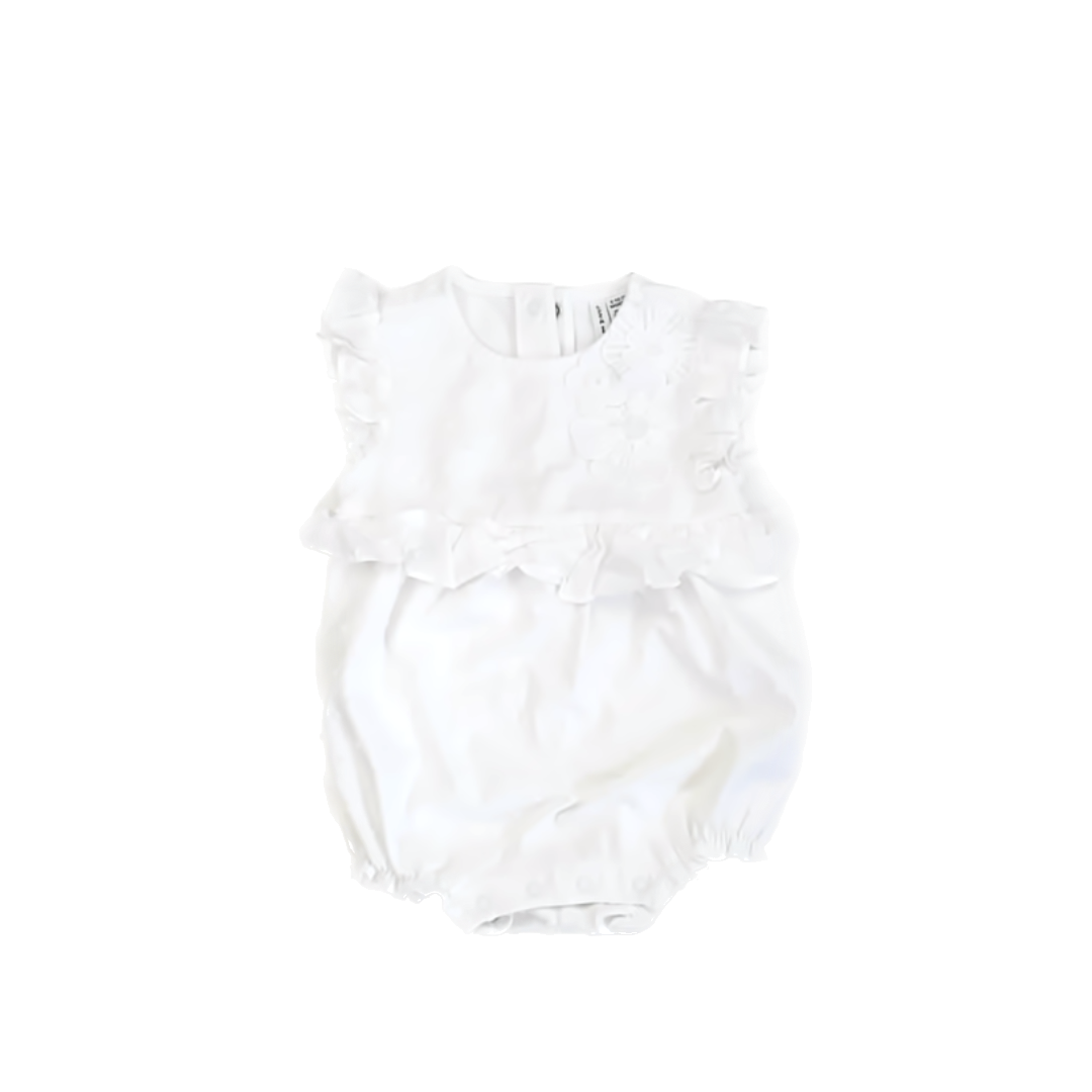 Janie and Jack Girls White Onesie Size: 6-12 Months White