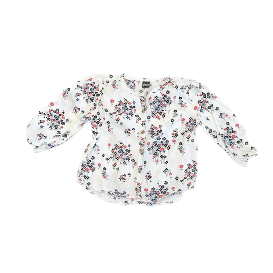 Tea Collection Girls White Blouse Size: 3T White