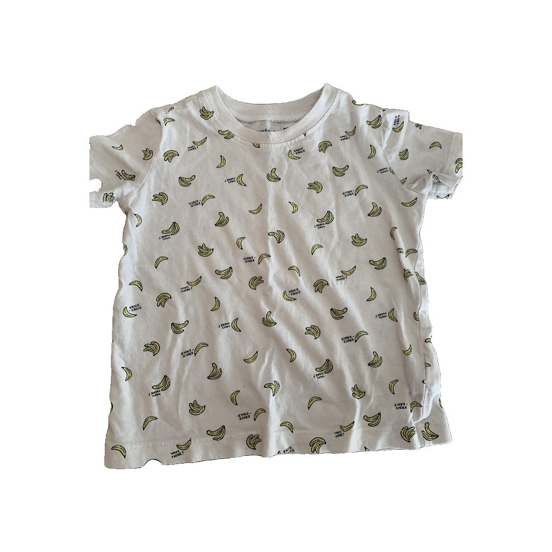 Carters Boys White T-Shirt Size: 12-18 months White