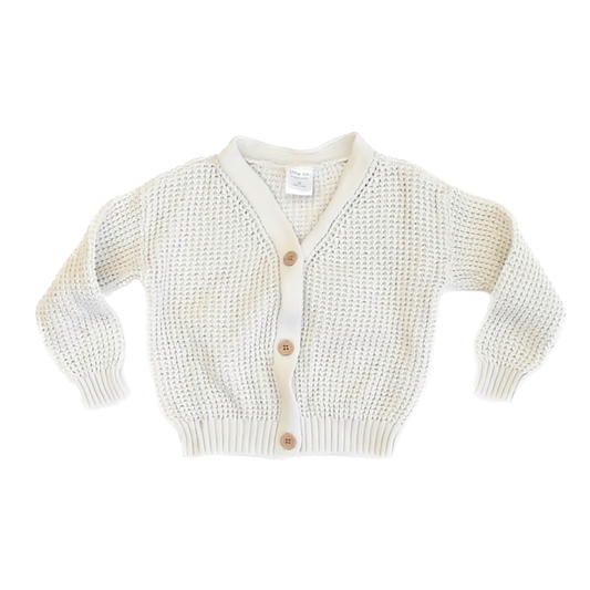 Little Co. Girls White Cardigan Size: 3T White