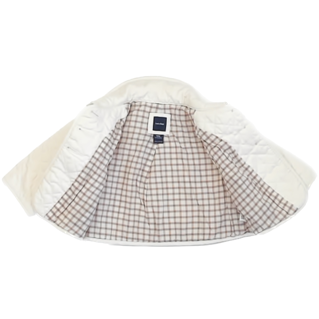 Gap Girls White Jacket Size: 3-6 Months White