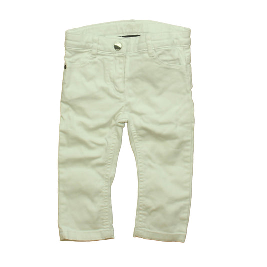 Jacadi Girls White Jeans Size: 12 Months White