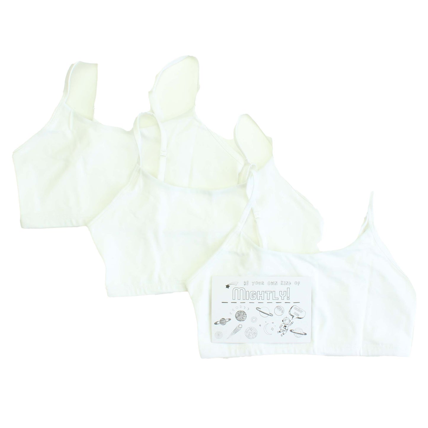 Mightly Girls White Accessory Size: 6-14 Years