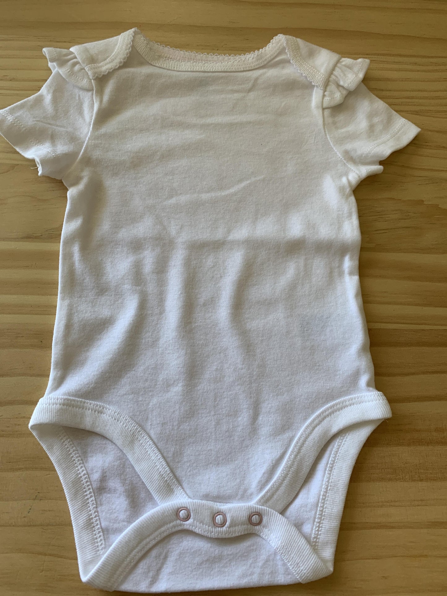 Cloud Island Girls White Onesie Size: 6-9 months White