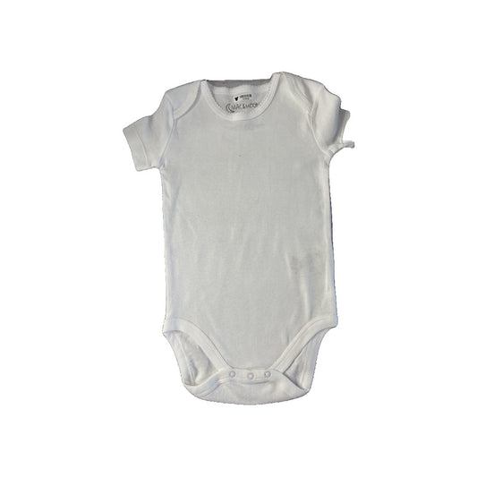 Mac and Moon Girls White Onesie Size: 18 months White