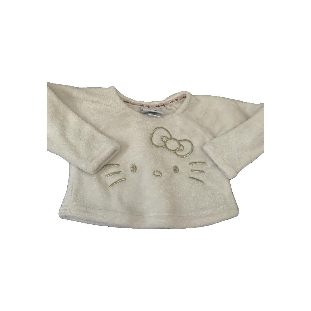 Hello Kitty Girls White Sweater Size: 2T White