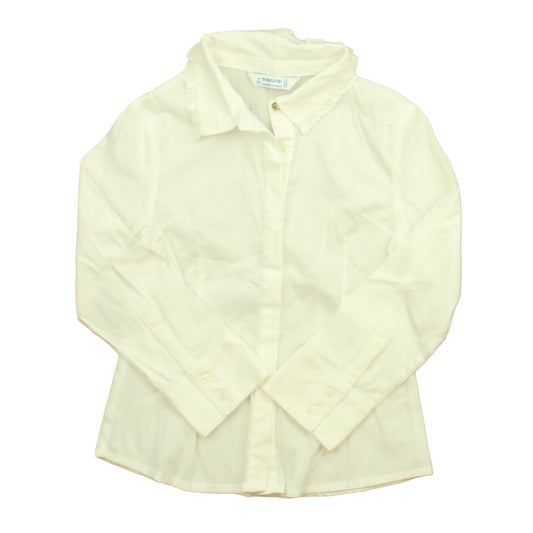 Mayoral Girls White Blouse Size: 4T White