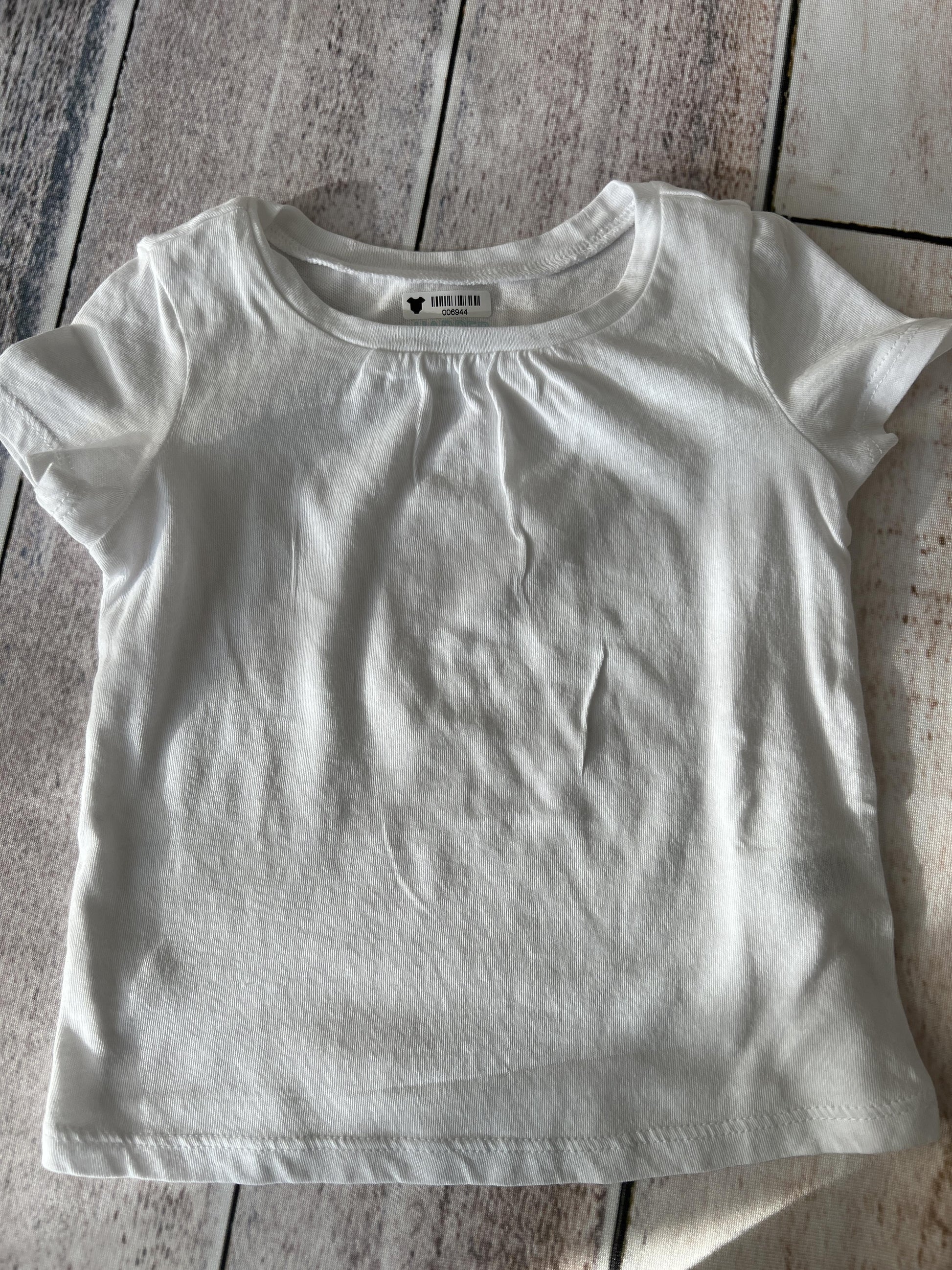Harper Canyon Girls White T-Shirt Size: 18 months White