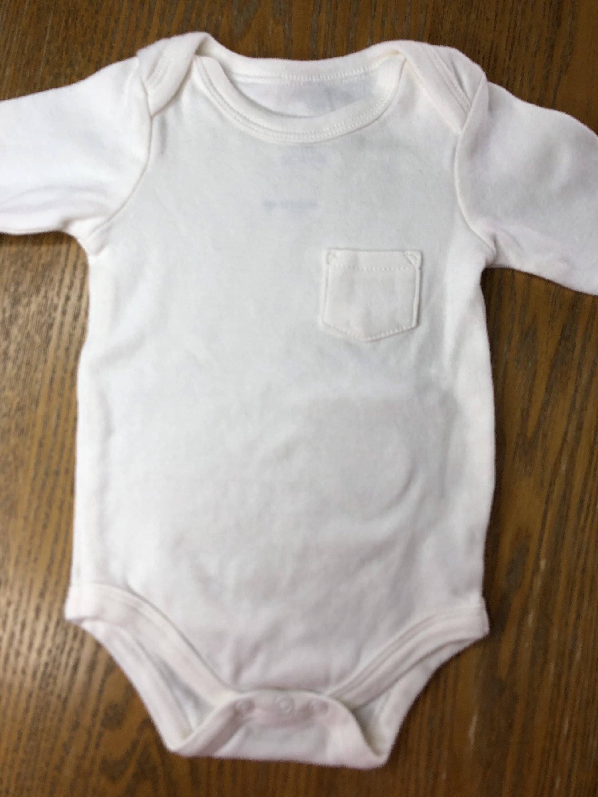 Yoga Sprout Unisex White Onesie Size: 0-3 months White