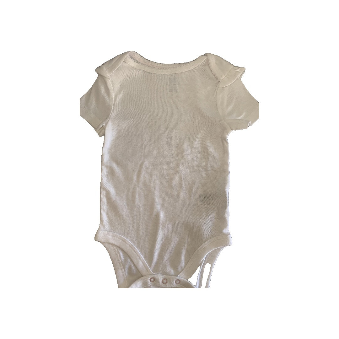 Cloud Island Girls White Onesie Size: 12M White