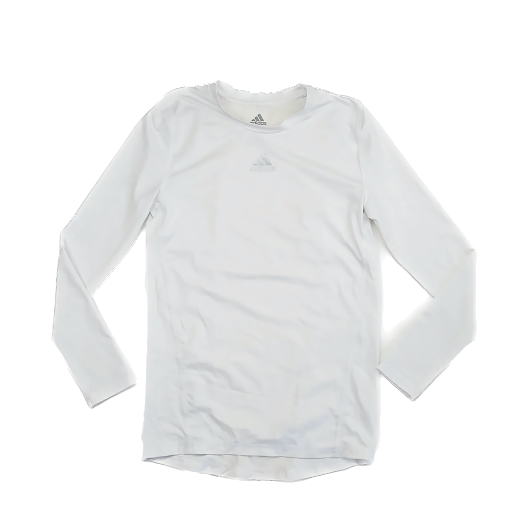 Adidas Unisex White Athletic Top Size: 14-16 Years White