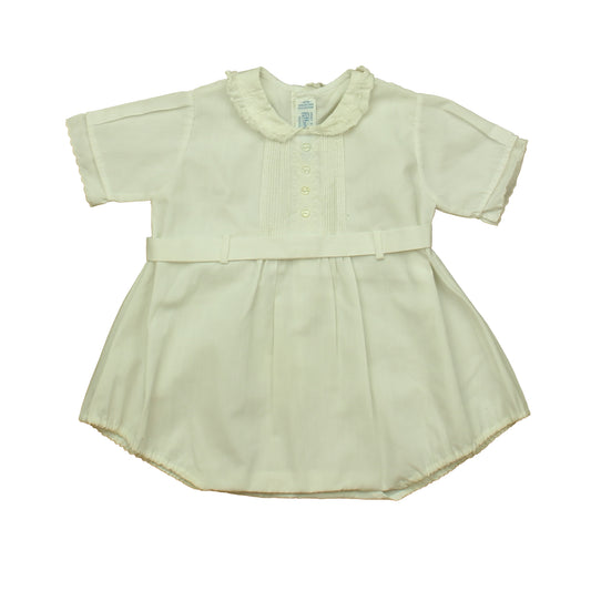 Feltman Bros. Girls White Romper Size: 3 Months White