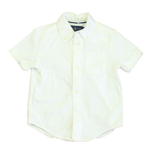 Ralph Lauren Boys White Button Down Short Sleeve Size: 2T