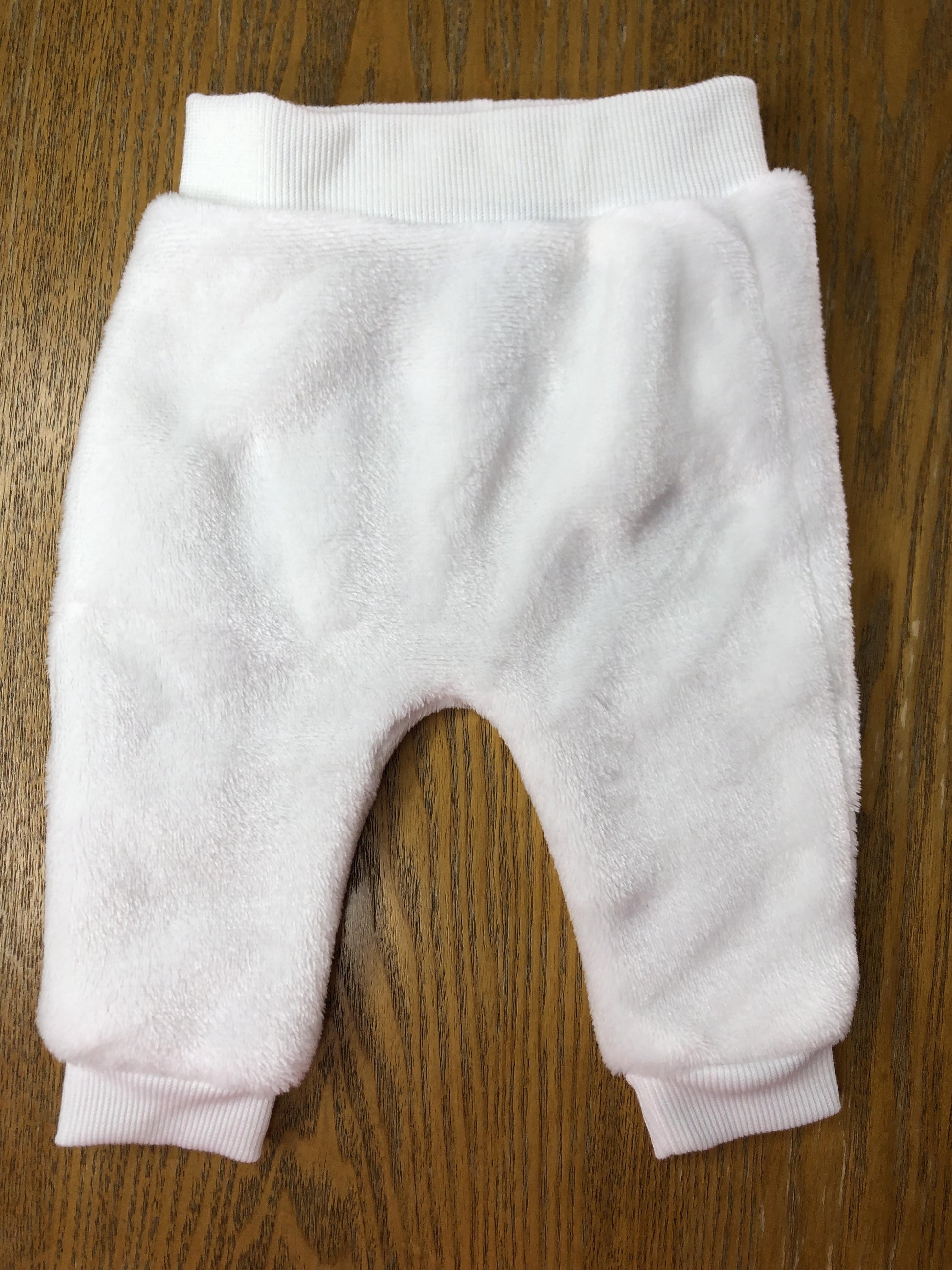 Bon bebe Unisex White Pants Size: 0-3 months White