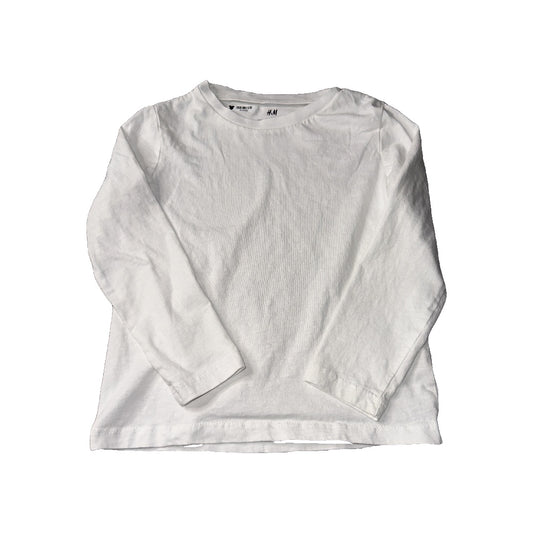 H&M Unisex White Long Sleeve Shirt Size: 3T White