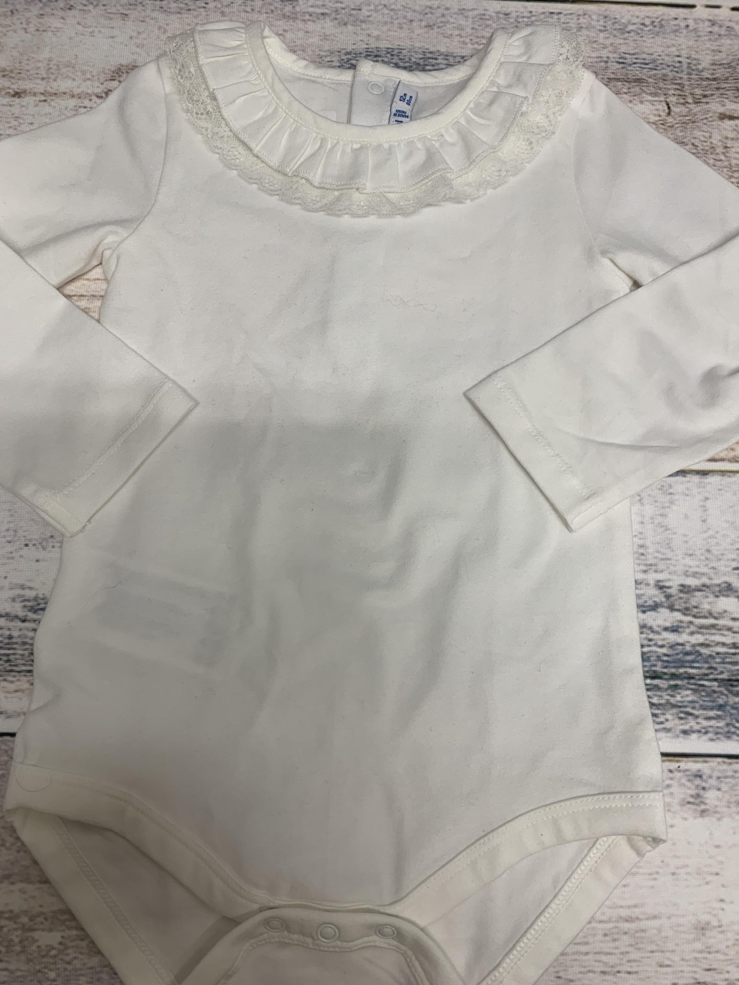 Mayoral Girls White Onesie Size: 12 months White