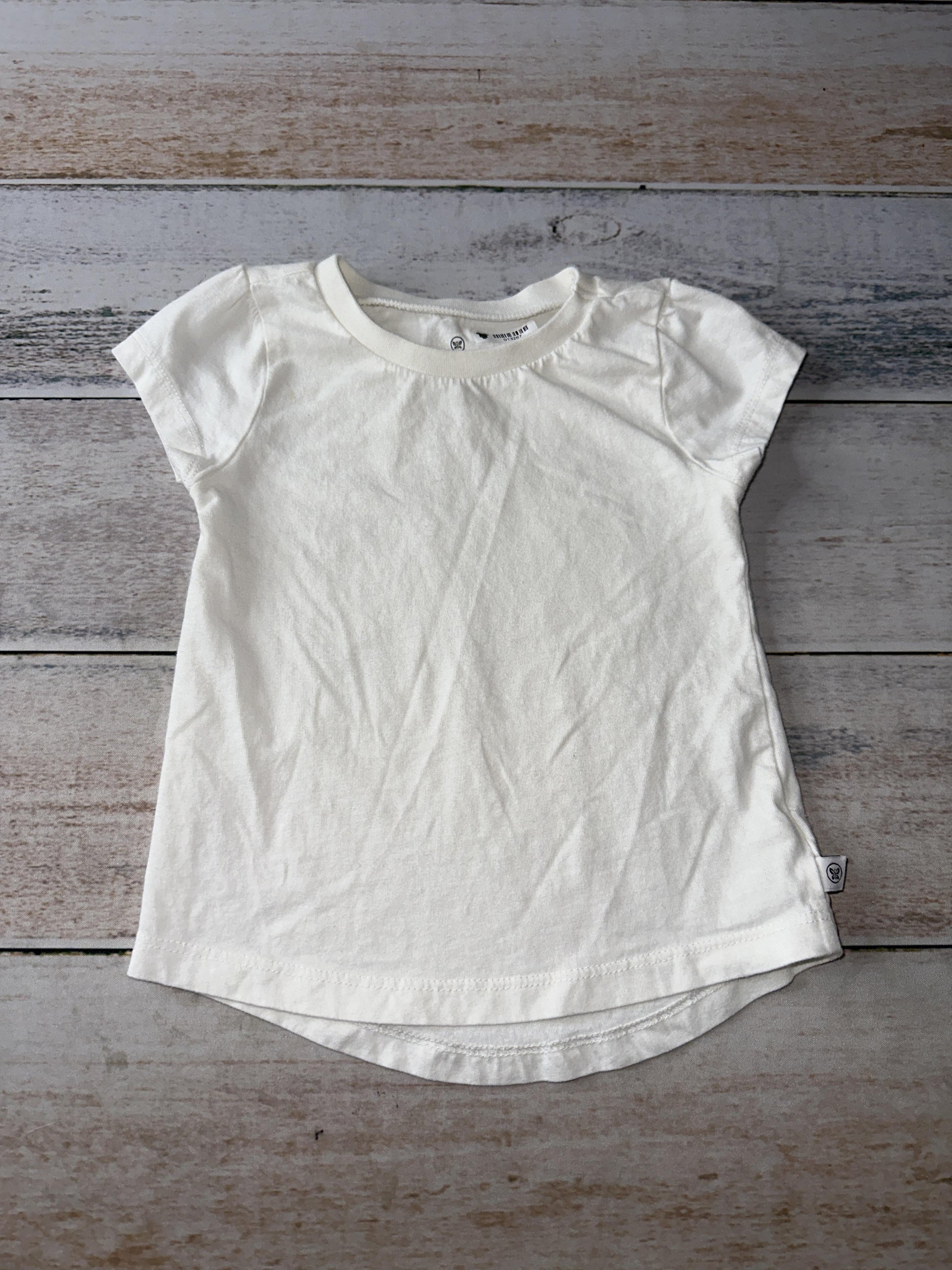 Honest co Unisex White T-Shirt Size: 2T White