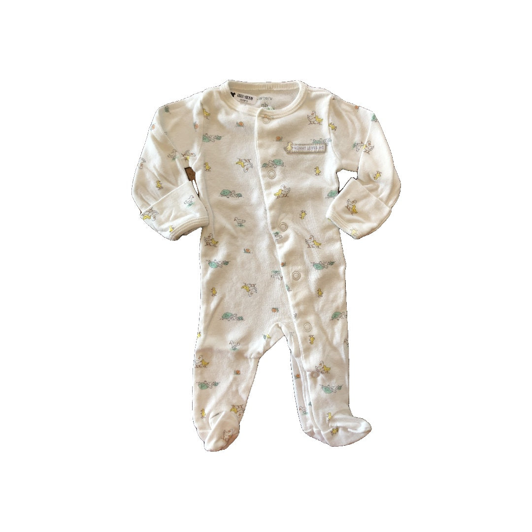 Carters Girls White Pajamas Size: Newborn White
