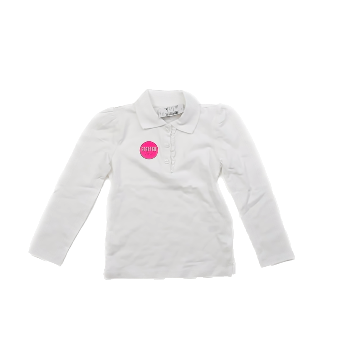 Children's Place Girls White Long Sleeve Shirt Size: S (5-6) White