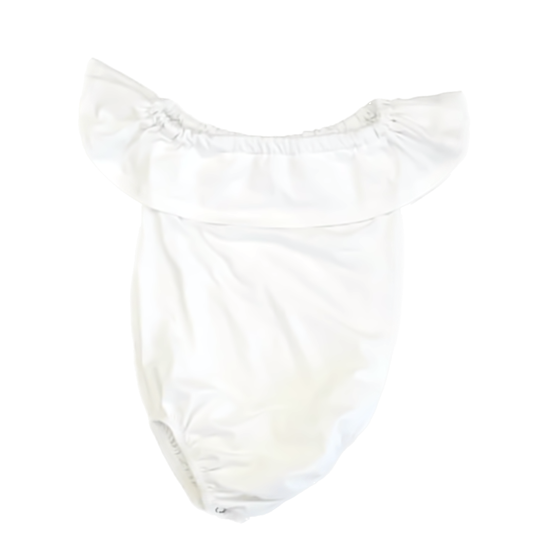 Bailey's Blossoms Girls White Onesie Size: 9-12 Months White