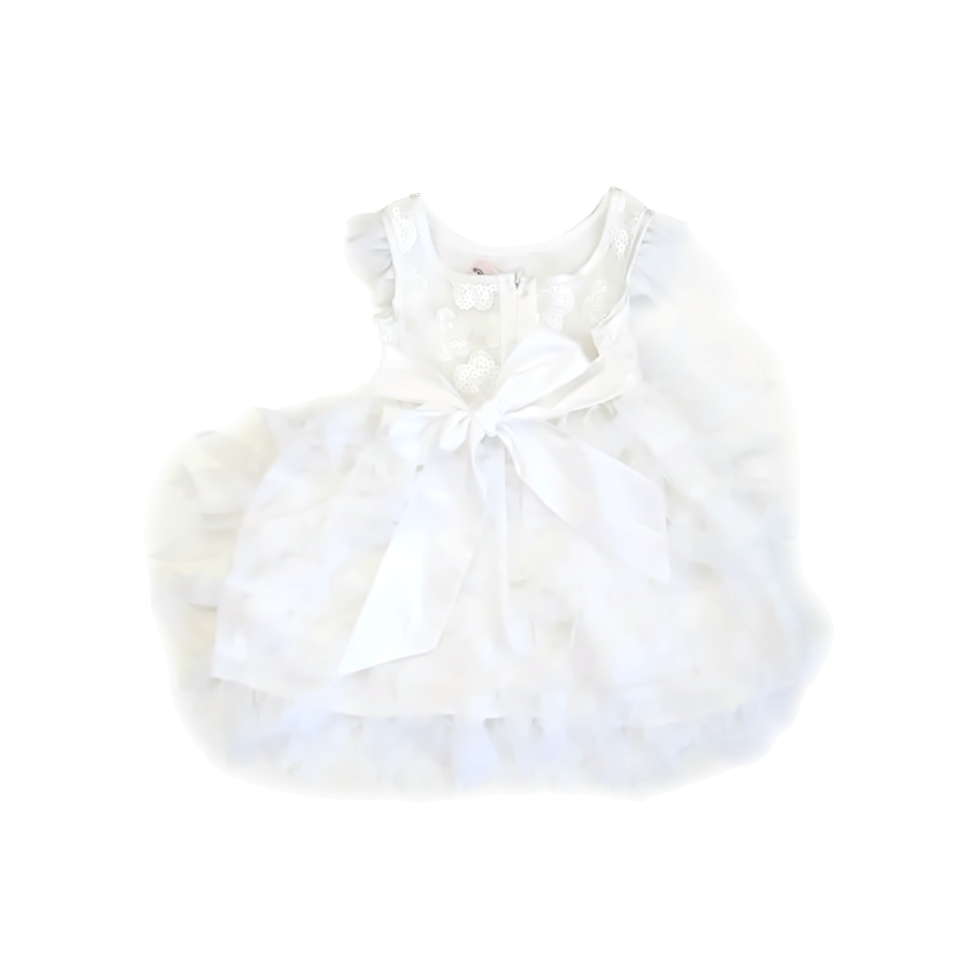 Purrfect Girls White Special Occasion Dress Size: 2T White