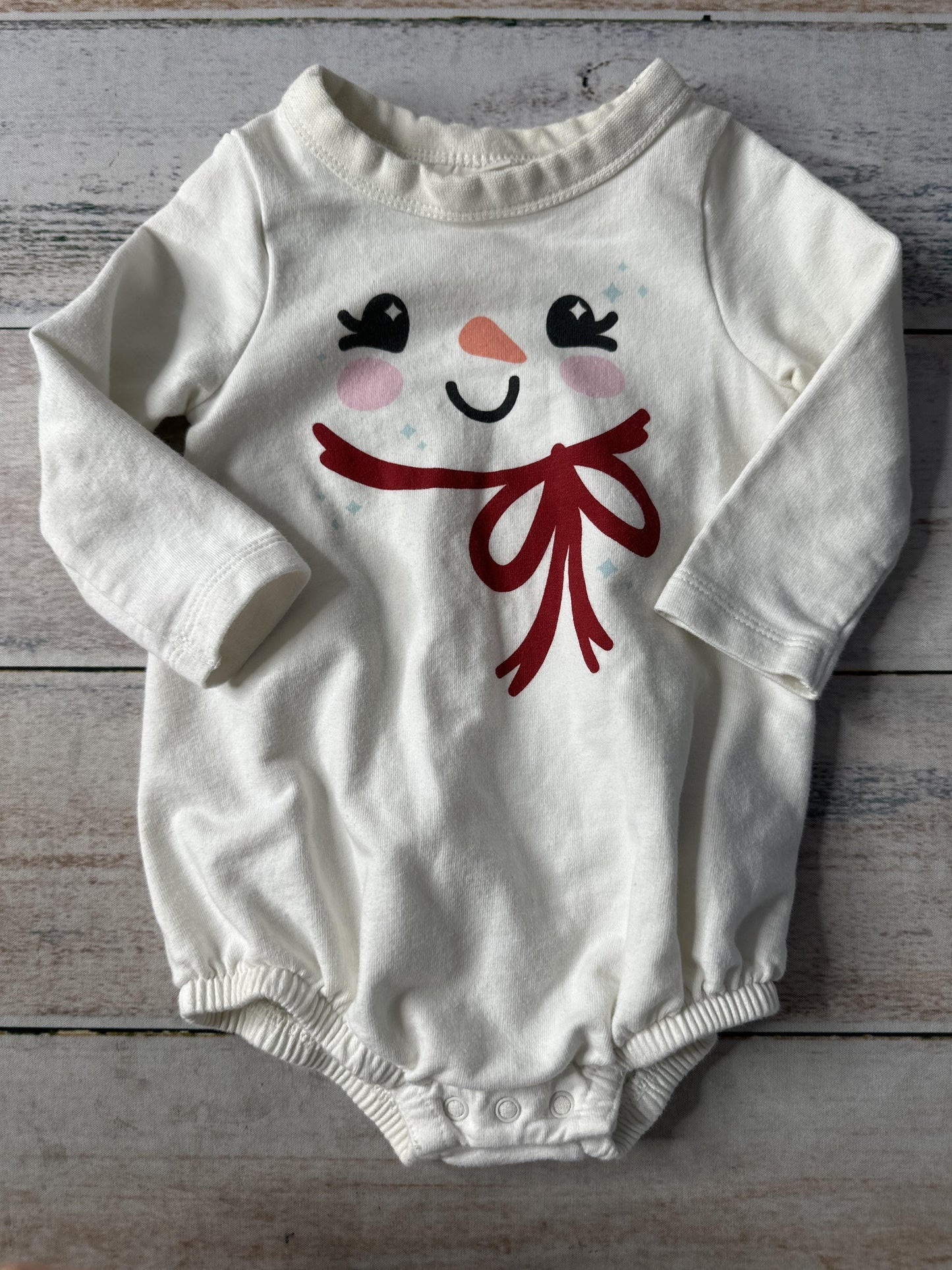 Cat & Jack Unisex White Onesie Size: 3-6 months White