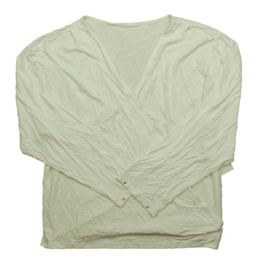 Of and Origin Girls White Long Sleeve Shirt Size: Adult XS-XL