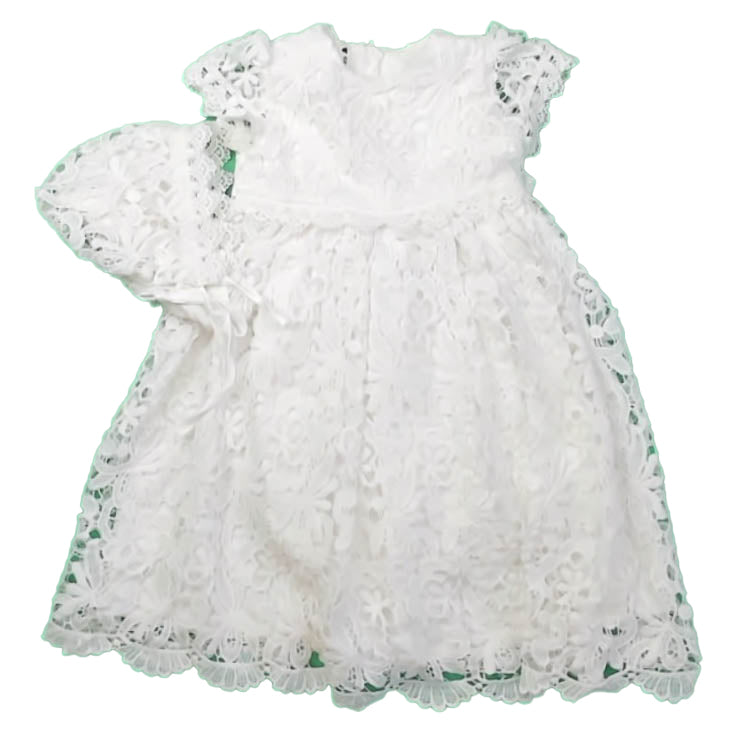 Unknown Brand Girls White Dress Size: 18 Months White