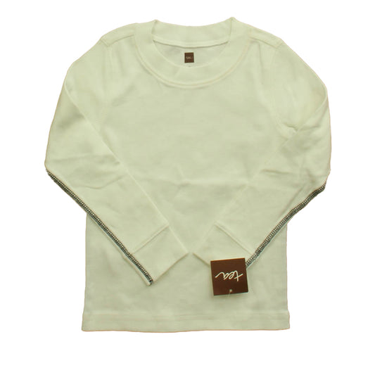 Tea Boys White Long Sleeve T-Shirt Size: 3T White
