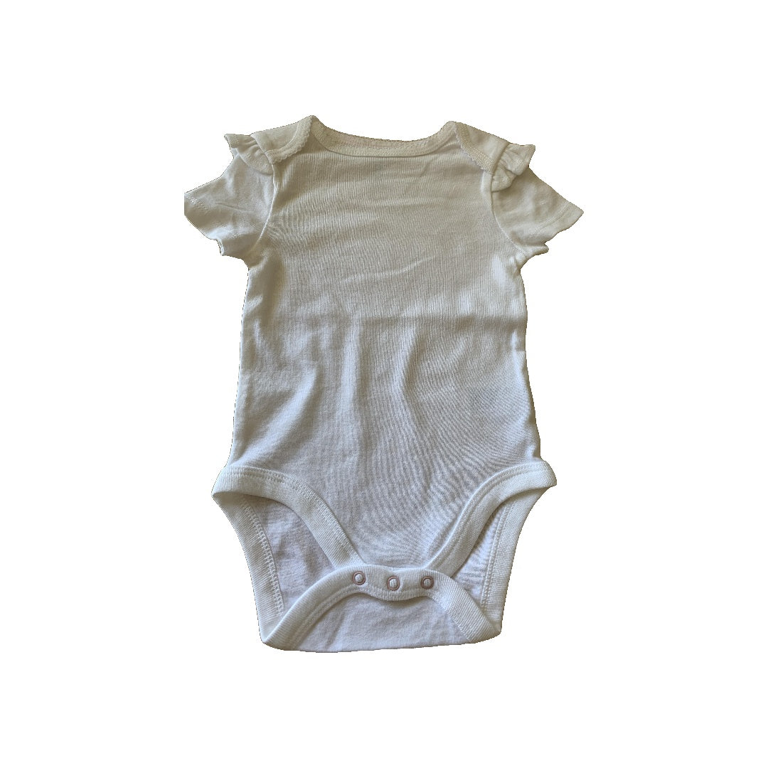 Cloud Island Girls White Onesie Size: 6-9 months White