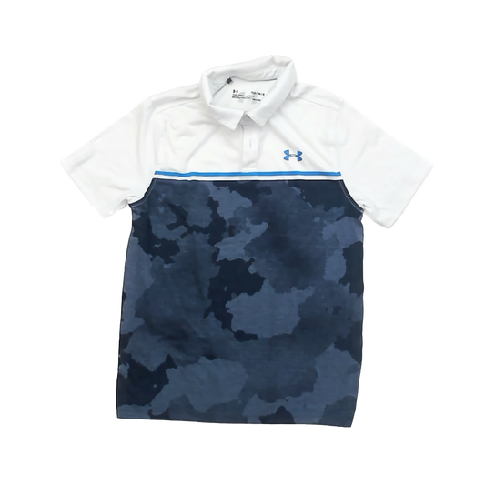 Under Armour Boys White Polo Shirt Size: YLG (14-16 Years) White