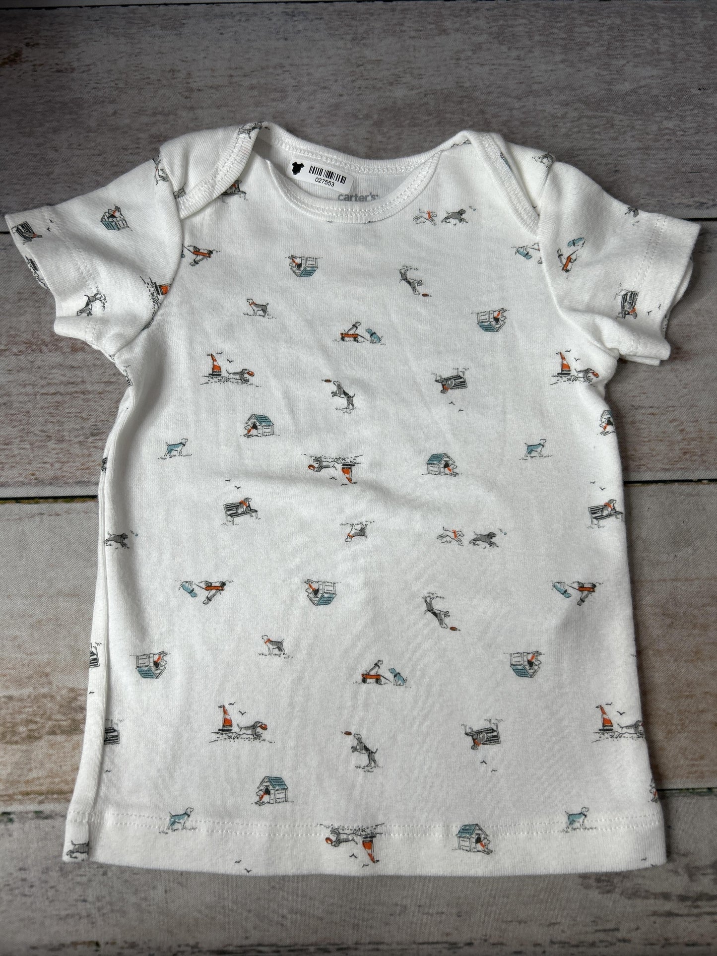 Boys White Shirt Size: 6-9 months White