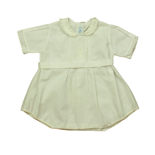 Feltman Bros. Girls White Romper Size: 3 Months