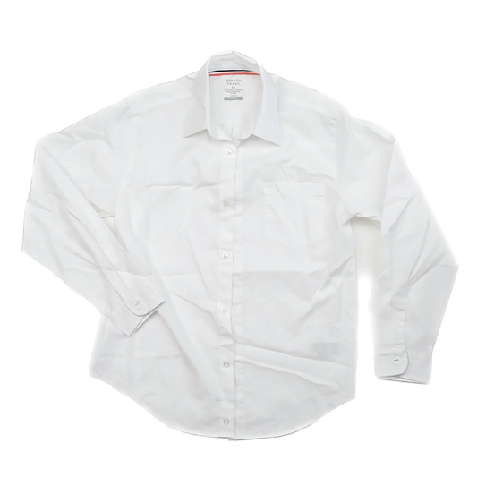 French Toast Boys White Button Down Long Sleeve Size: 14 Years White