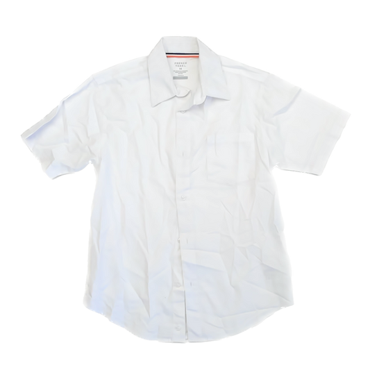French Toast Boys White Button Down Short Sleeve Size: 14 Years White