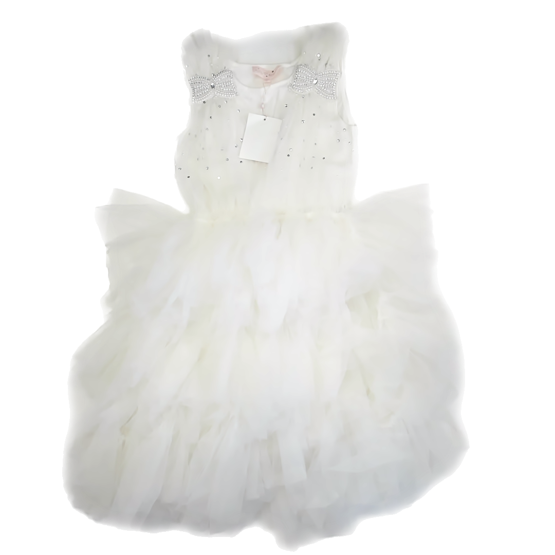 Tutu Du Monde Girls White Special Occasion Dress Size: 12 Years White