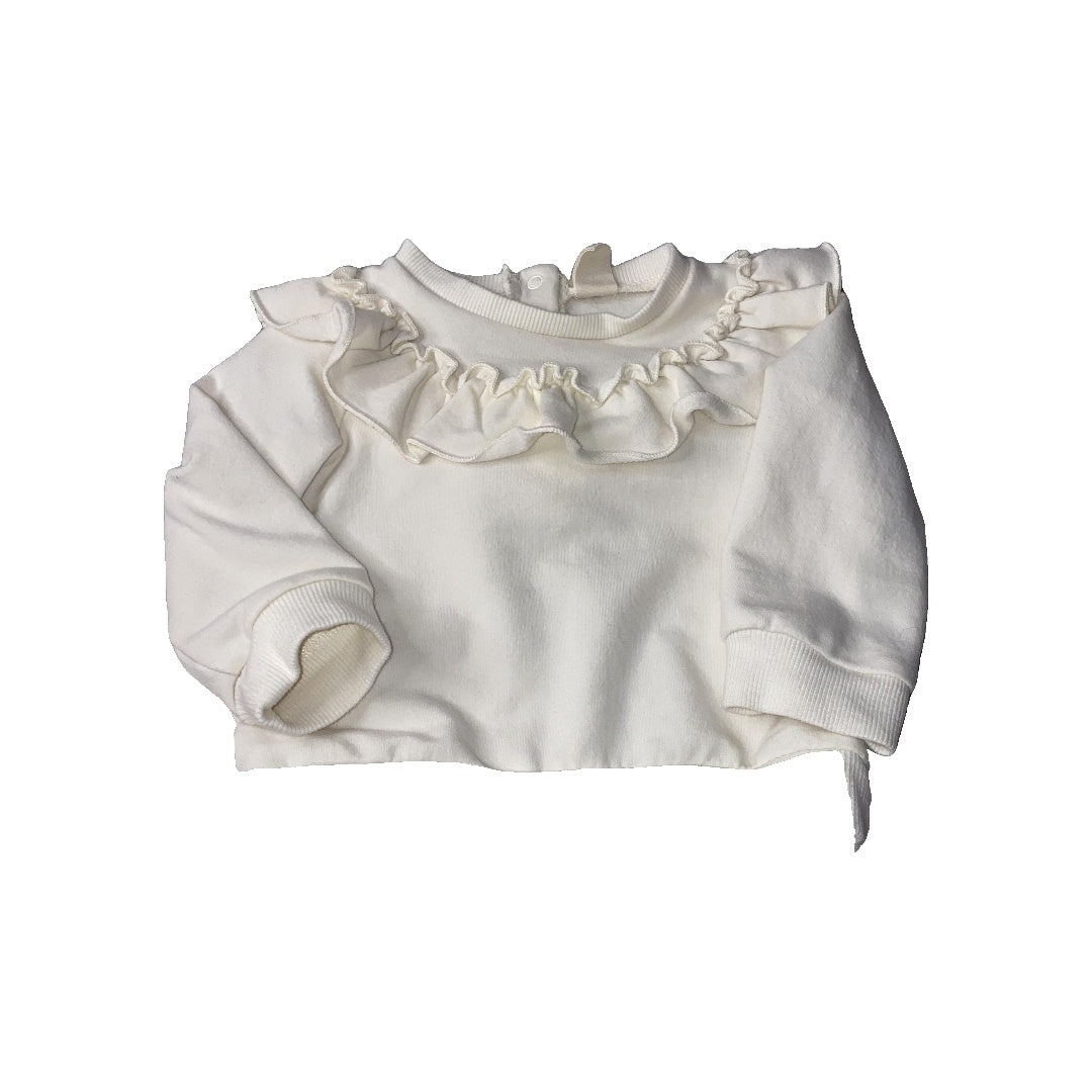 Nordstrom Girls White Sweater Size: 9 months White