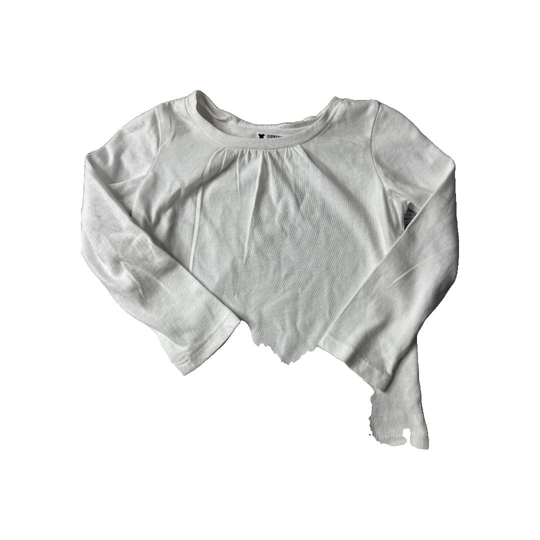 Harper Canyon Girls White Long Sleeve T-Shirt Size: 18 months White