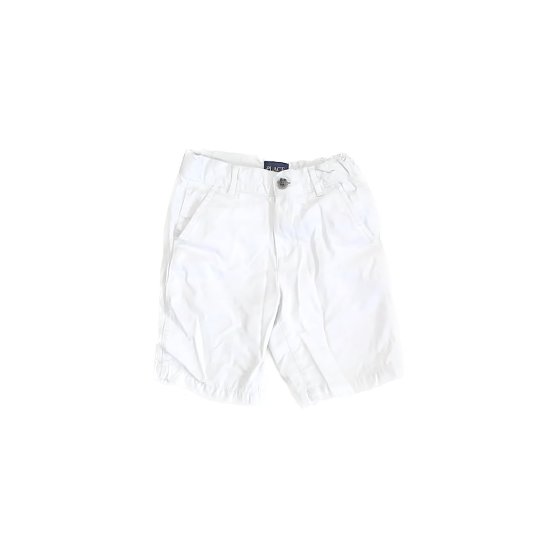 Children's Place Boys White Shorts Size: 7 Years White