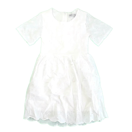 Zara Girls White Dress Size: 4-5T White