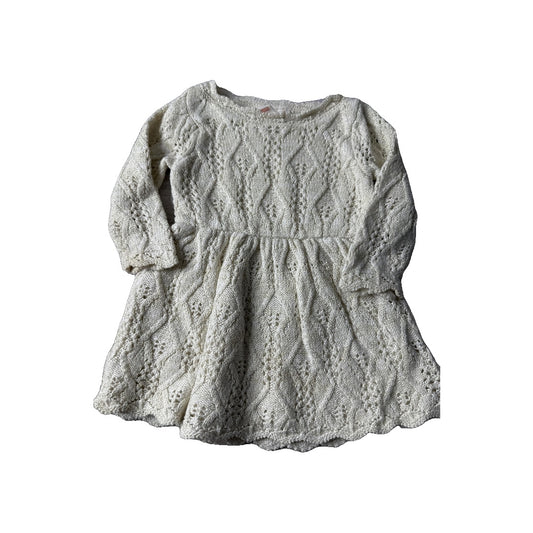Cat & Jack Girls White Dress Size: 12 months White