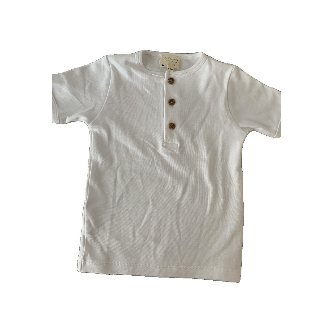 Le Petit Chiffon Unisex White Pajamas Size: 24 months White