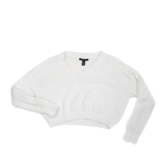 Forever 21 Girls White Sweater Size: Medium White