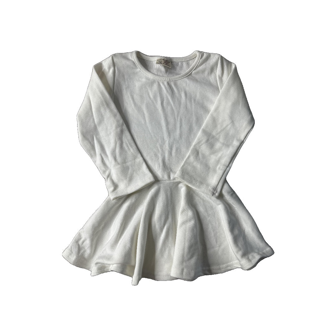 Cavigour Girls White Dress Size: 3T White