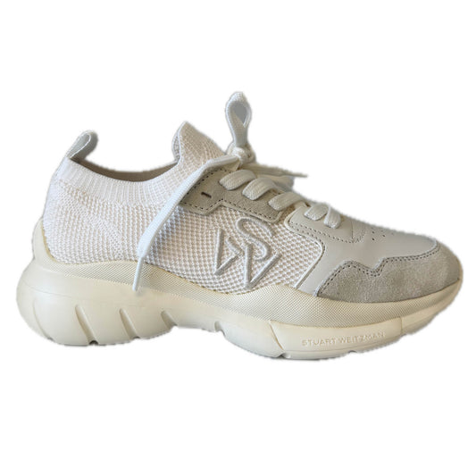 Stuart Weitzman Girls White Sneakers Size: 5 Womens White