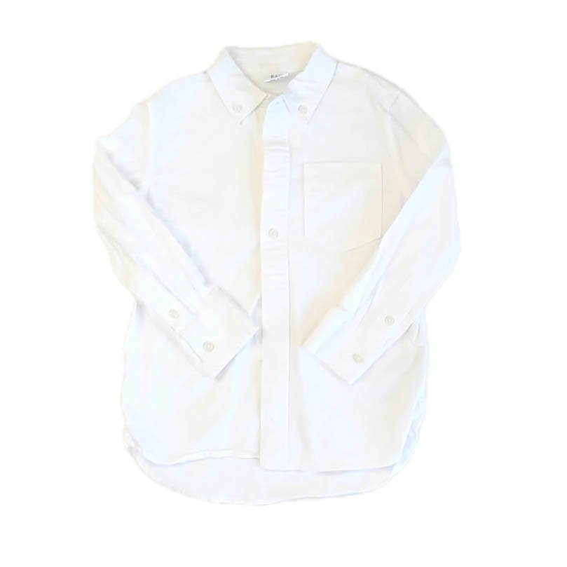 Gap Boys White Button Down Long Sleeve Size: 4-5T White